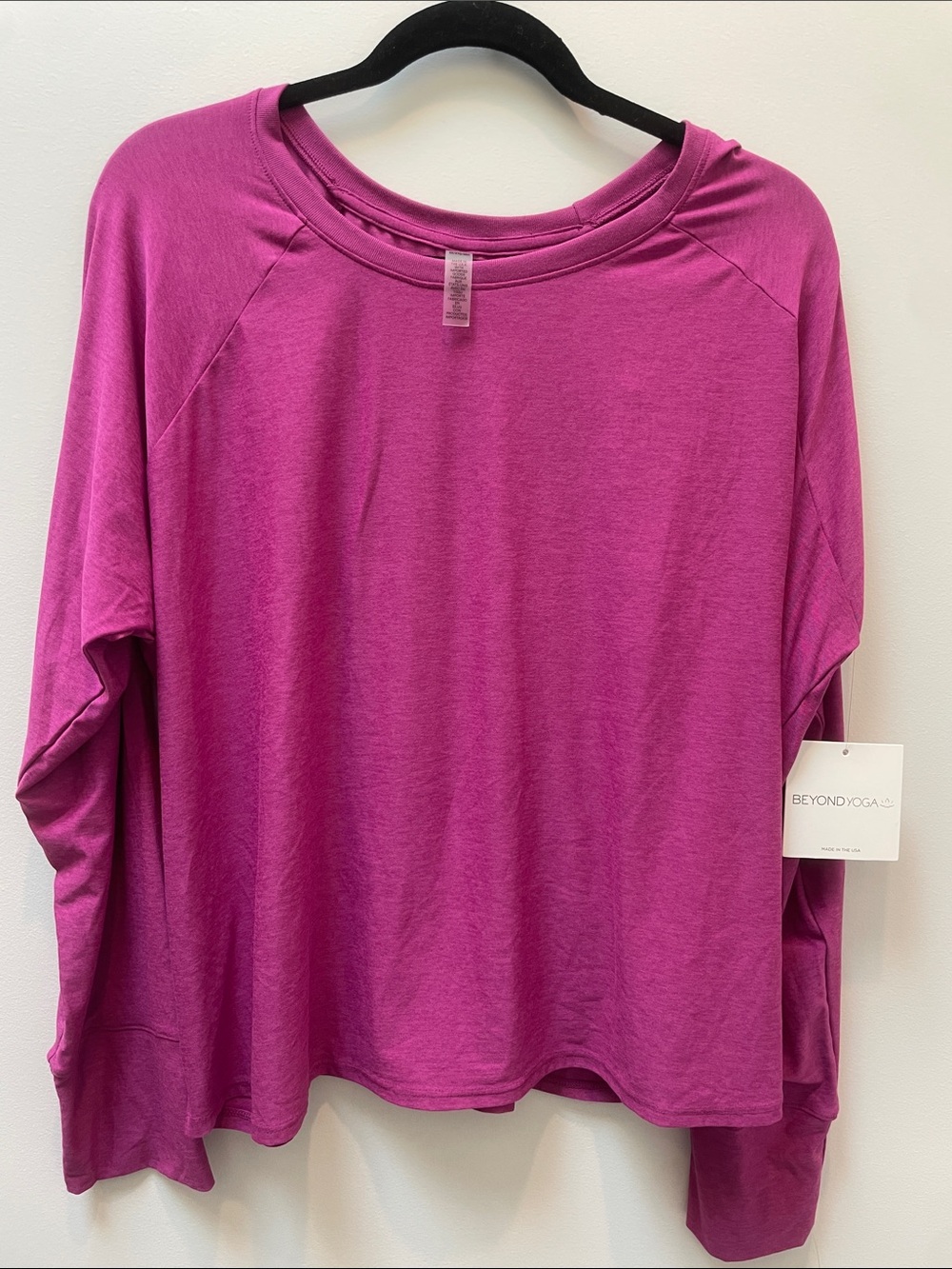 NWT Beyond Yoga Featherweight Daydreamer Pullover Fuschia Size 3X